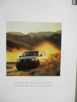 Mercedes Benz M-Klasse W163 Presse-Fotomappe