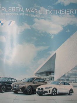 BMW i4 +iX3 +iX Großformat Poster 60x84cm