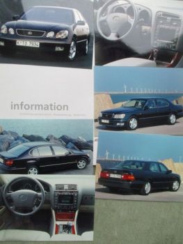 Lexus GS300 +LS400 Pressemappe IAA 9/1997+Fotos