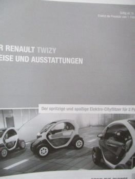 Renault Twizy Preisliste 15.7.2012