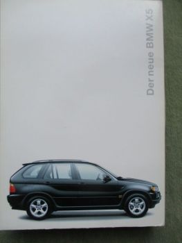BMW X5 E53 Pressebox +Roadbook 10/1999