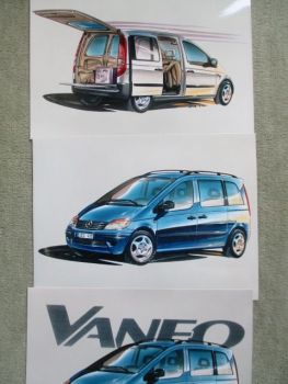 Mercedes Benz Vaneo Pressemappe Van 10/1999
