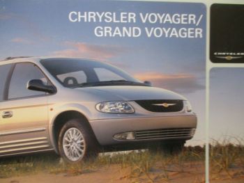 Chrysler Voyager & Grand Voyager Katalog Modelljahr 2003