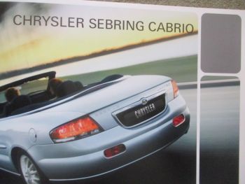 Chrysler 300M +Sebring +Cabrio +Neon Katalog 10/2002