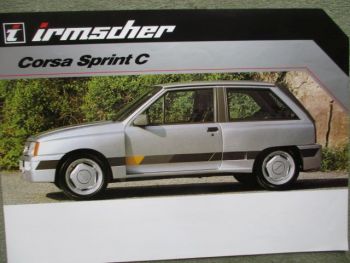 irmscher Opel Corsa A Sprint +C Katalog