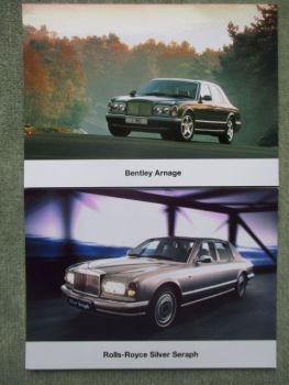 Rolls-Royce Silver Seraph +Bentley Azure Pressefotos 13x18cm