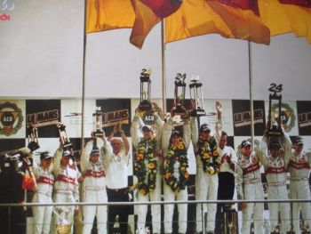 Audi Le Mans Siegerpodest Poster ca.41x59cm Format