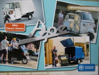 Piaggio Ape Leichttransporter Katalog 12/2019