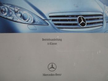 Mercedes Benz Betriebsanleitung A-Klasse W169 2004