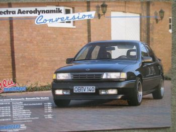 mantzel Opel Vectra Aerdynamik Conversion M2.0 Kat +Preise Prospektblatt