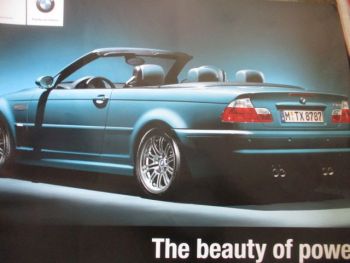 BMW M3 E46 Cabriolet Poster Format 59x83cm