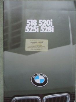 BMW 518 520i 525i 528i 3/1981