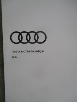 Audi A4 (typ 8W) Instructieboekje 11.2022