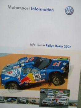 VW Motorsport Information Info Guide Rallye Dakar 2007