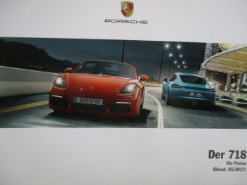 Porsche 718 5/2017 Preisliste Österreich