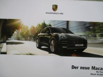 Porsche Macan Version Österreich Preisliste 1/2015