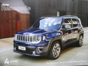 Jeep Renegade Preisliste Modelljahr 2020