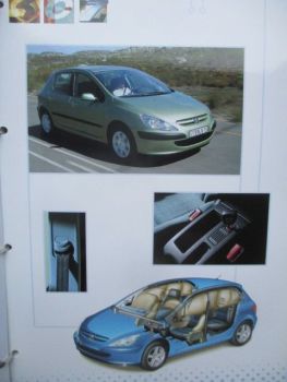 Peugeot 307 Ordner Pressemappe 1/2001