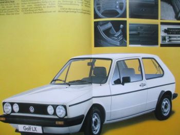 VW Golf I LX Typ17 Prospekt 1983