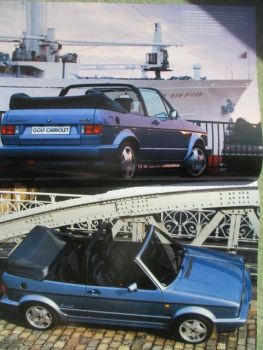 VW Golf I Typ17 Toscana,Acapulco,Classicline,Sportline A3 Format Katalog 1/1993