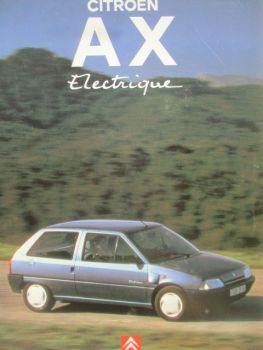 Citroen AX electrique Brochure Catalogue Niederlande