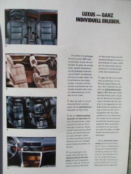 BMW 730i 740i iL 750i iL E32 Sonderausstattungen 9/1992