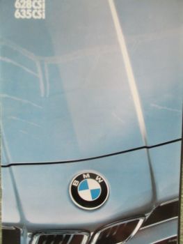 BMW 628CSi 635CSi E24 Coupé Brochure 9/1985