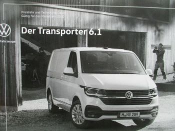 VW Transporter 6.1 Modelljahr 2020 Preisliste