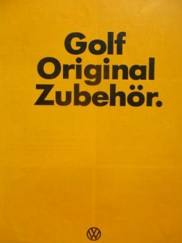 VW Golf I LX Typ17 Original Zubehör Prospekt 1974