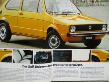 VW Golf I Typ17 +L GL D LD GLD GTi Januar 1977
