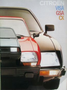 Citroen Visa GSA CX 1982 Prospekt