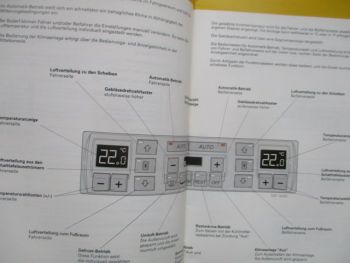 Audi A8 Typ4 D Konstruktion & Funktion Klimaanlage +Heizung April 1994