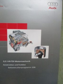 Audi 3.3l V8 TDI Motormechanik SSP Nr.226 Juli 1999