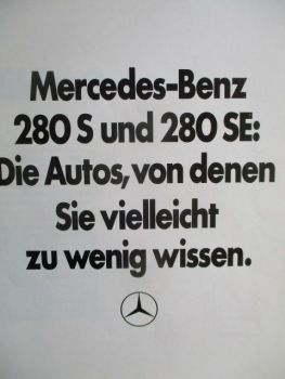 Mercedes Benz 280S 280SE W108 Juli 1970