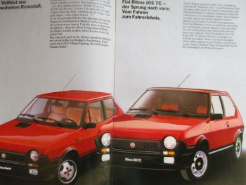 Fiat Ritmo Abarth 105 TC Prospekt Februar 1982