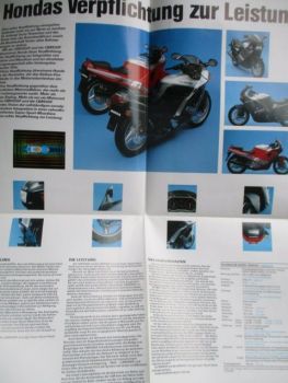 Honda CBR 1000F 600F Prospekt Poster