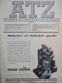 Automobiltechnische Zeitschrift Oktober 1952