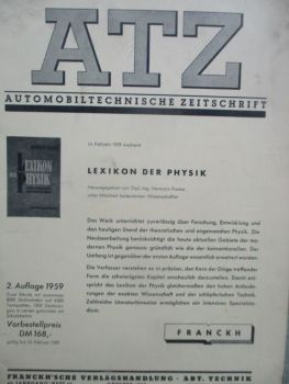 Automobiltechnische Zeitschrift Oktober 1958