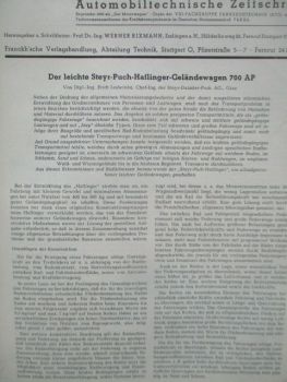 Automobiltechnische Zeitschrift Juni 1962