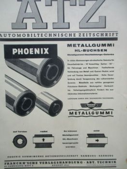 Automobiltechnische Zeitschrift August 1961