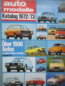 auto modelle Katalog 1972/73