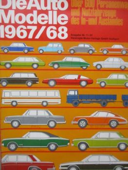 Die Auto Modelle 1967/68