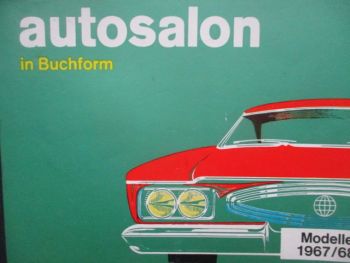 autosalon Modelle 1967/68 in Buchform