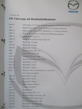 Mazda RX-8 Pressemappe +100 Jahre Felix Wankel