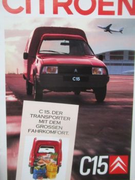 Citroen C15 Prospekt Juli 1987