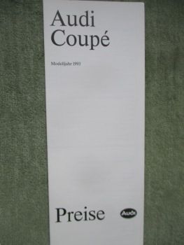 Audi Coupé (Typ89) Modelljahr 1993