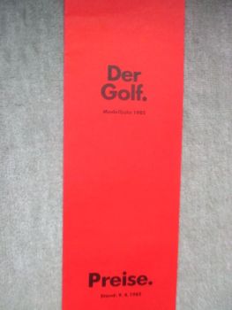 VW Golf Typ19E Modelljahr 1986 9.April 1985