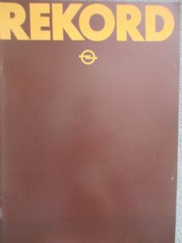 Opel Rekord E +Caravan Prospekt Schweiz Oktober 1980