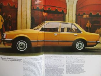Opel Rekord E +Caravan Prospekt Schweiz Oktober 1980