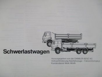 Mercedes Benz Fahrerinformation Schwerlastwagen 4.1980